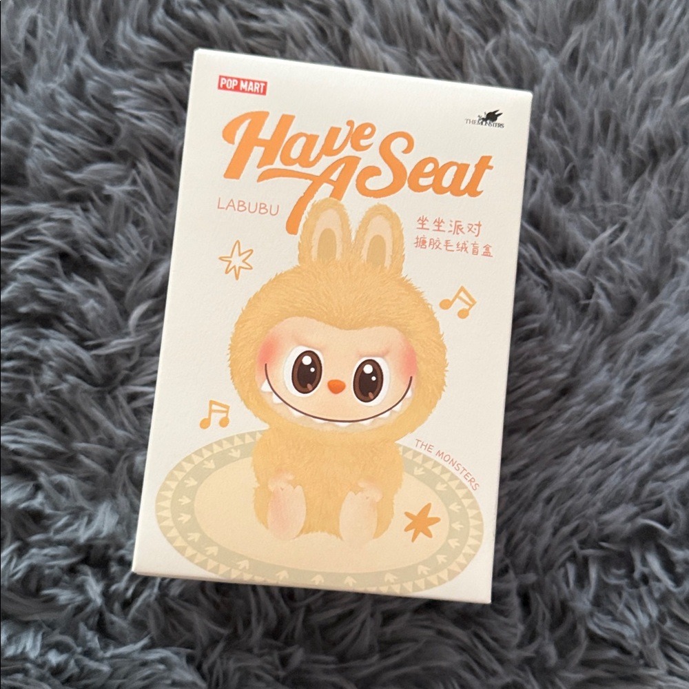 Pop Mart Labubu Have A Seat- Hehe - gray NEW